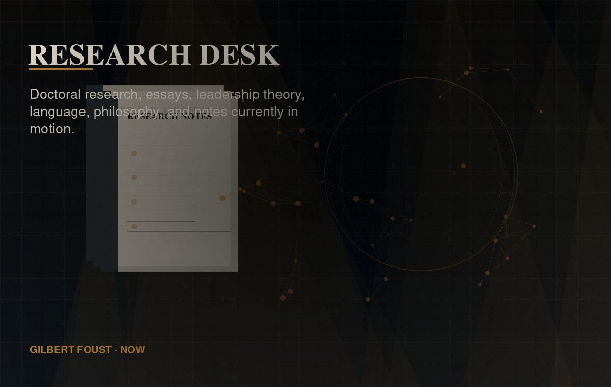 Research desk visual