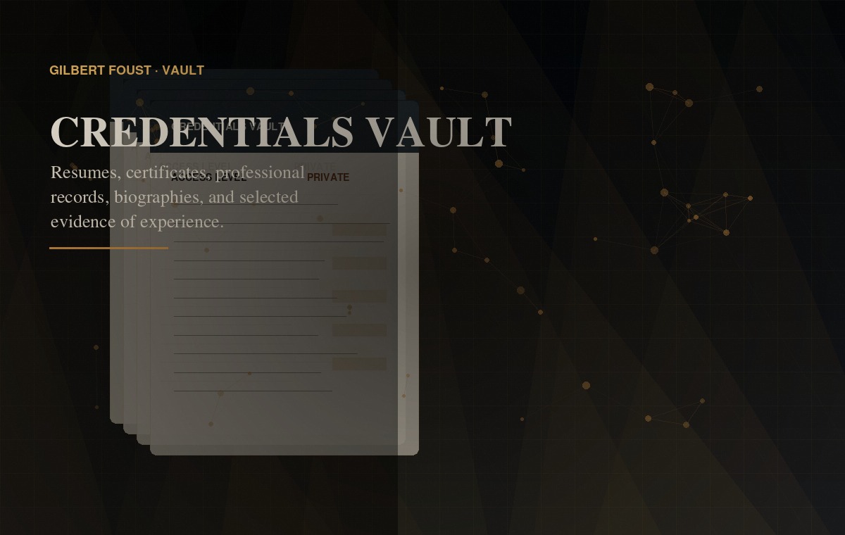 Credentials vault visual